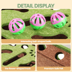 Enioem cat toy felt material closeup highlights soft, durable, paw-friendly construction