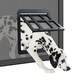 Enjoying dog door screen open 11.2 by 14.4 enables effortless pet access.