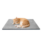 Enjoying Self Warming Cat Mat Bed top view shows cozy warmth without electricity.