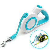 enrgticdg 16ft retractable leash blue-white pull showcases extended reach for safe outdoor exploration