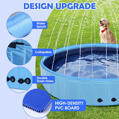 Eooqi foldable dog pool with easy-setup for quick splash sessions.