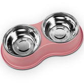EpetsLove dog bowls double-station set with a raised stand for comfortable meals.