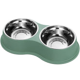 EpetsLove double dog bowls show two bowls in a single set for convenient feeding.