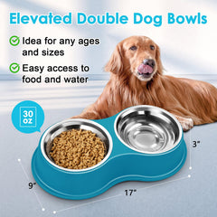 EpetsLove stainless steel bowls close-up showing durable material