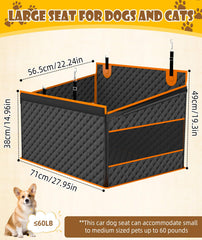 EPN dog car seat waterproof-oxford-fabric: keeps spills contained and animals comfortable.