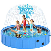 EPN large foldable dog pool with 0.55mm PVC ready for summer fun