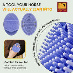 Epona agarre ergonómico: mango seguro que reduce la fatiga en cepillados largos