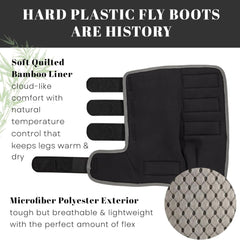 EQUEVRSE stay-put design keeps boots in place through movement.