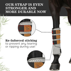 EQUEVRSE inner quilted bamboo padding cushions legs for comfortable wear.