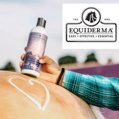 EQUIDERMA Pet Faves Wipes used on horse face and ears for quick touch-ups
