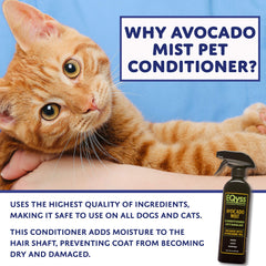 Eqyss Avocado Mist spray shows anti-static action for winter coat care.