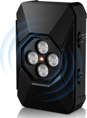 ERDFCV anti-barking device shows 50ft range for quiet outdoor spaces.