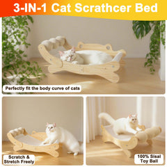 ERGTFVN cat-perch-stable-base keeps large cats secure during jumps and lounging.