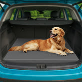 ESCRODOI car dog bed trunk liner demonstrates secure, roomy travel resting space