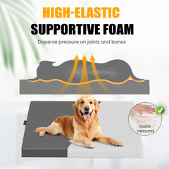 ESCRODOI dog bed soft cover close-up shows plush comfort