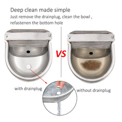 Essilnn stainless-steel waterer built for durability and easy cleaning