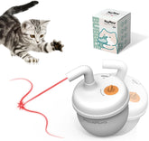 estbicn automatic laser cat toy front view showing active laser and playful design for indoor cats