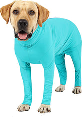 Etdane Recovery Suit for Dogs blue 3XL back view shows gentle compression and comfort