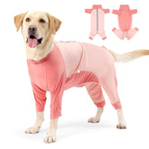 Etdane recovery-suit dog-onesie back zipper for easy on/off during recovery.