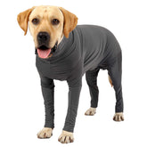 Etdane recovery suit dogs back view XXL showing comfortable mobility after surgery