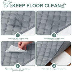 Eterish washable puppy pads waterproof material protects floors and odors.