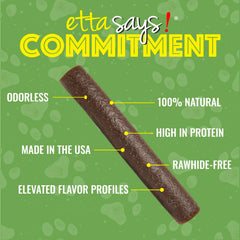 etta says! deluxe crunchy dog chews flavor-collection — assorted flavors for daily variety.