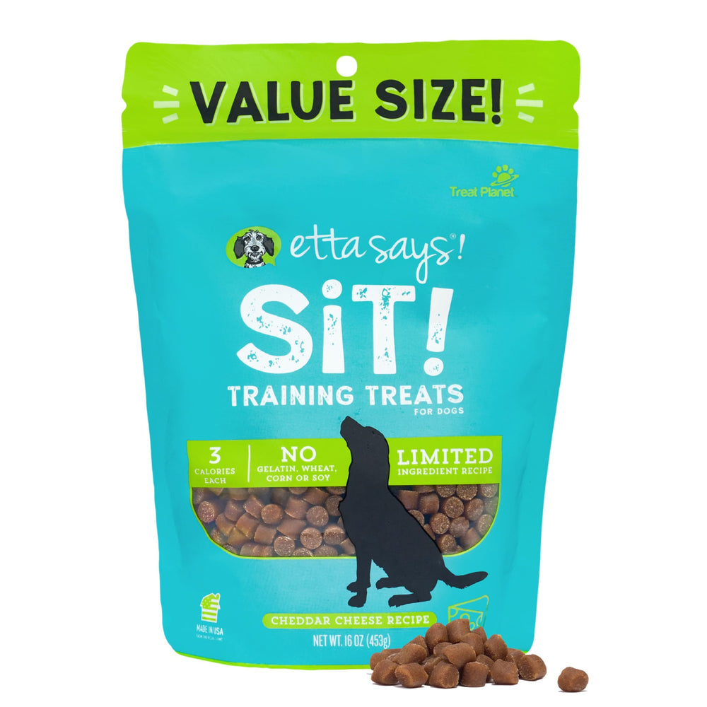 etta says! Training Treats soft-cheese-treats 16oz pack offer bite-sized rewards for training sessions.