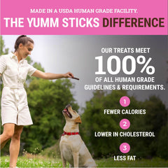 etta says Yumm Sticks individually wrapped sticks keep freshness between uses