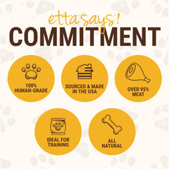 etta says! Yumm Sticks USA-sourced ingredients emphasize domestic production.