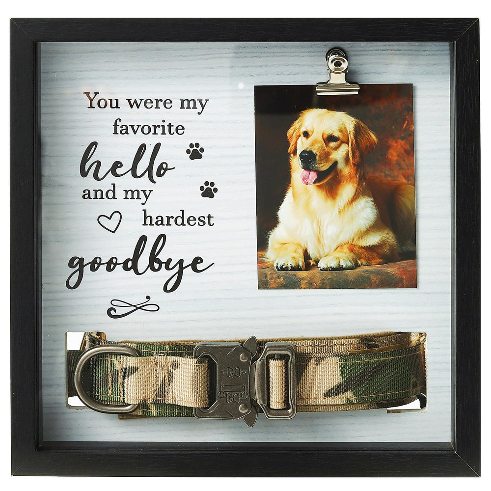 Ettonsun dustproof-cover memorial frame keeps pet photos pristine and protected