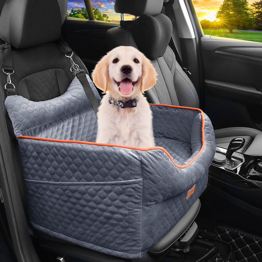 EUHAMS dog car seat boosted-view elevates your pet for better scenery and calmer rides.
