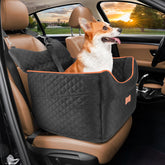 EUHAMS dog car seat with memory foam boost for calm rides and elevated view.