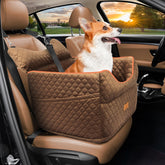 EUHAMS memory foam booster seat for dogs with elevated view and comfort