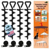 Eurmax trampoline stakes steel anchors securely hold trampolines outdoors.