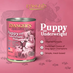 Evanger's Heritage Classic Chicken and Rice Dinner: savory complete meal for everyday feeding.