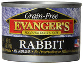 Evanger's rabbit grain-free dinner close-up, showing premium protein for sensitive pets