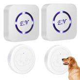 EverNary dog door bell transmitter wall-mount enables quick training cues.