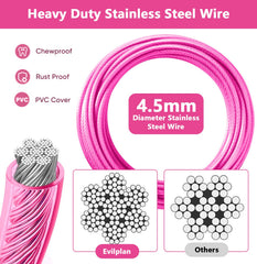 Evilplan chew-proof coating visible on cable for durability.