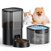 Evoliq automatic cat feeder front view enables scheduled meals for pets.