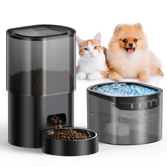 Evoliq automatic cat feeder front view enables scheduled meals for pets.