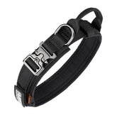 Excellent Elite Spanker tactical dog collar closeup shows durable nylon and reinforced stitching for long-lasting wear.