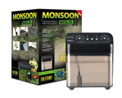 Exo Terra Monsoon Solo II adjustable nozzle directs precise misting coverage for multi-terrarium setups