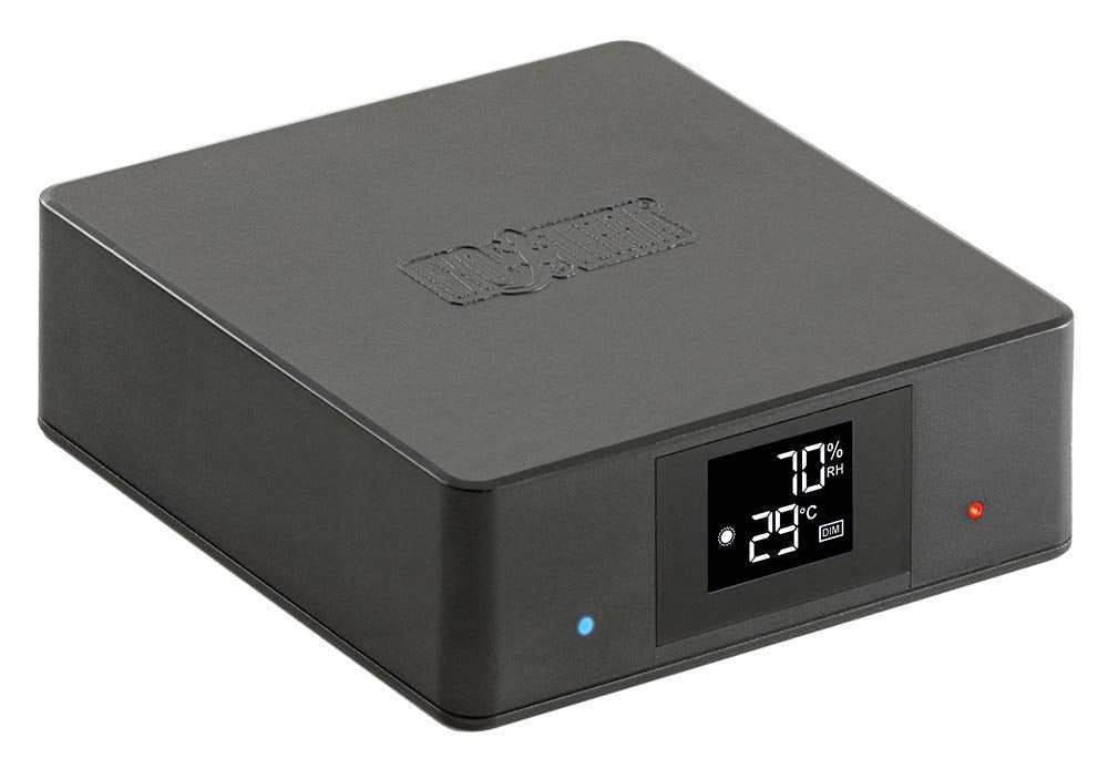 Exo Terra thermostat with day-night display showing precise temp for reptile terrariums.