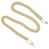 Exotic Nutrition 42 inch natural rope bendable perch close-up shows flexible climbing toy for small pets.