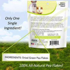 Exotic Nutrition Green Pea Flakes close-up texture emphasizing crisp, pea scent