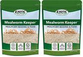 Exotic Nutrition Mealworm Keeper bedding closeup, breathable substrate for clean mealworm habitat.
