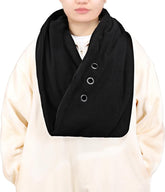 Exotic Nutrition Pet Bonding Scarf in-use keeps a small pet close for hands-free outings.