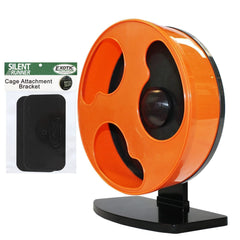 Exotic Nutrition Silent Runner 12 inch Regular assembly view highlights easy cage attachment for small pets.