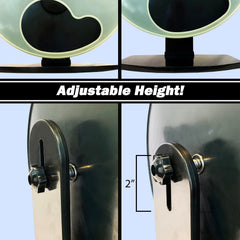 Exotic Nutrition Silent Runner Wheel stand and attachments enable easy cage mounting for secure setup.