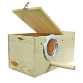 Exotic Nutrition Sturdy Nest Box hinged lid mount enables quick cage installation and easy access.